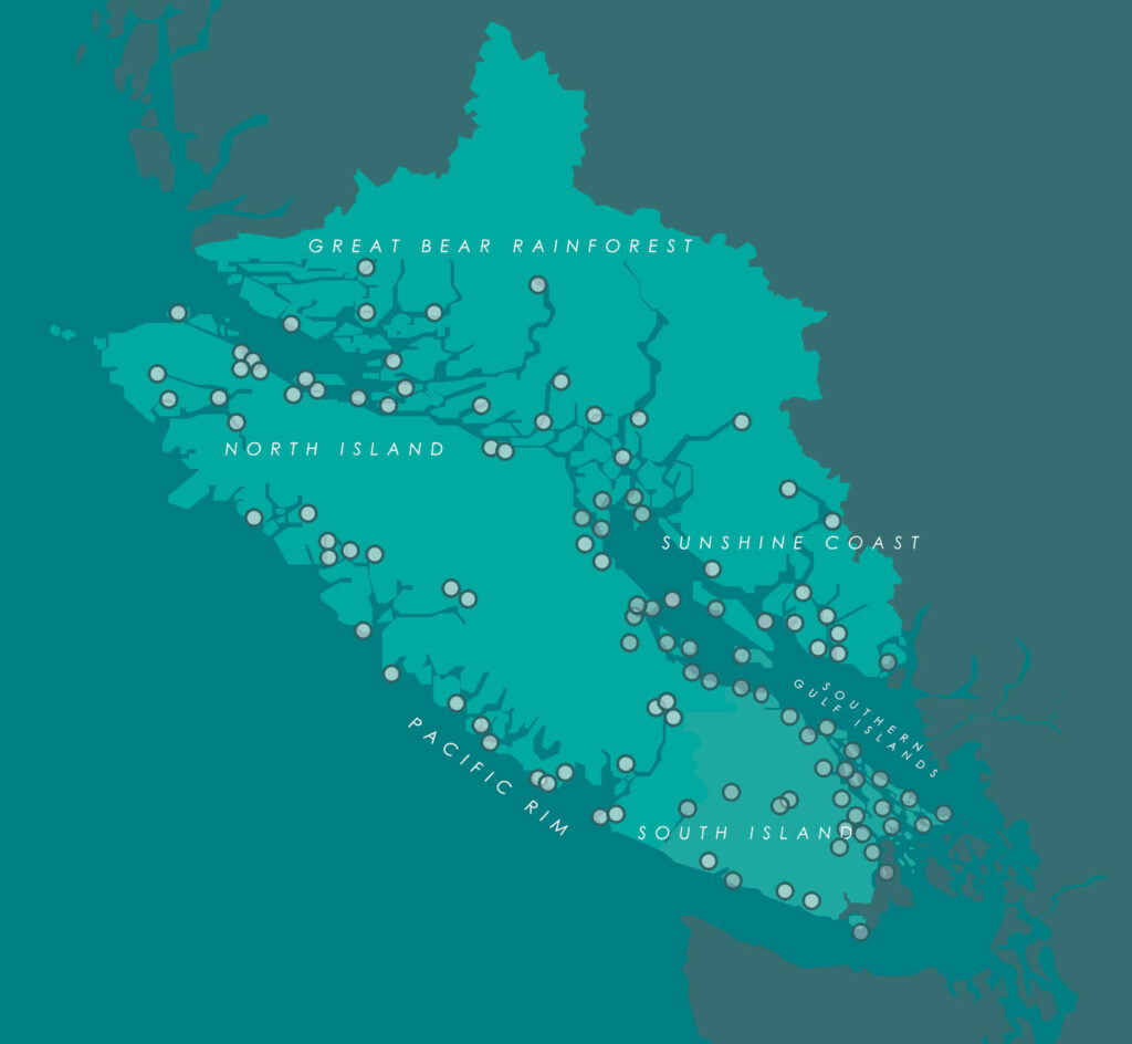 Island Coastal Economic Trust, Region Map