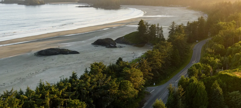 Pacific Rim Highway 4 connects communities on the west coast of Vancouver Island. © Destination BC Yuri Choufour