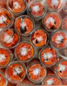 Traditional Nuu-chah-nulth food is prepared and preserved. 