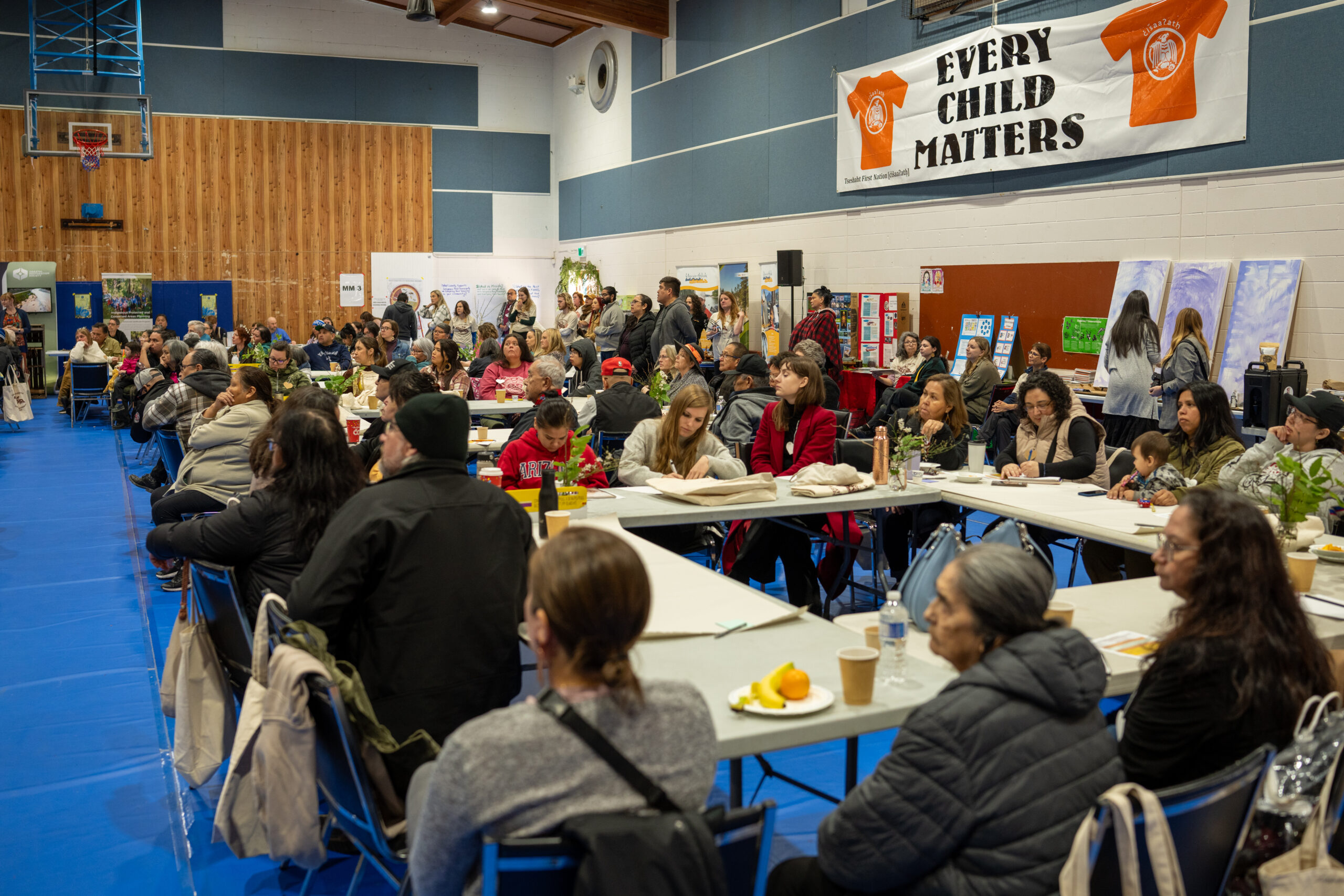 The Traditional Food Gathering Event Drew more than 250 participants together, facilitating in-person meetings that are often challenging for remote community residents.