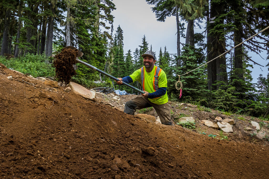 Mountain Washington, British Columbia, trail building project