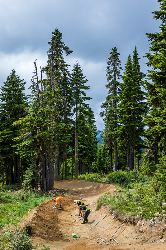 Mountain Washington, British Columbia, trail building project