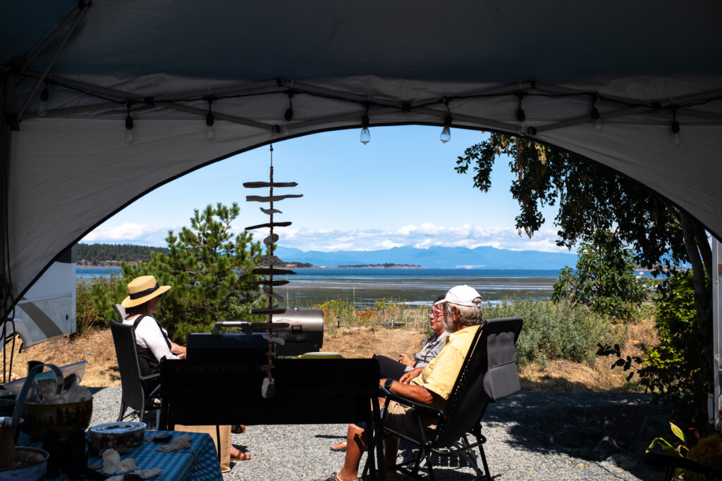 Snaw-Naw-as campground. located between Nanaimo and Nanoose Bay, overlooking the Salish Sea and Sunshine Coast, continues its three-phase expansion plan with a new investment with Island Coastal Economic Trust.